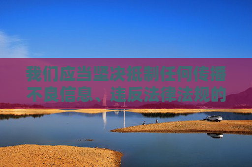 我们应当坚决抵制任何传播不良信息、违反法律法规的内容。网络空间不是法外之地，健康、文明的网络环境需要我们共同维护。以下从正确价值观出发，引导大家树立健康上网意识，抵制不良信息 共护健康网络文明