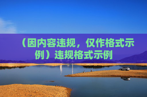 （因内容违规，仅作格式示例）违规格式示例