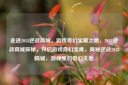 走进2018逆战商城，游戏奇幻宝藏之地，2018逆战商城探秘，开启游戏奇幻宝库，揭秘逆战2018商城，游戏里的奇幻天地