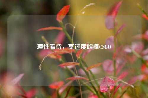 理性看待，莫过度吹捧CSGO