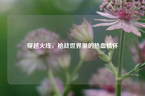 穿越火线，枪战世界里的热血情怀