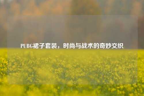 PUBG裙子套装,时尚与战术的奇妙交织