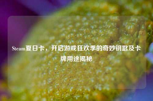 Steam夏日卡,开启游戏狂欢季的奇妙钥匙及卡牌用途揭秘