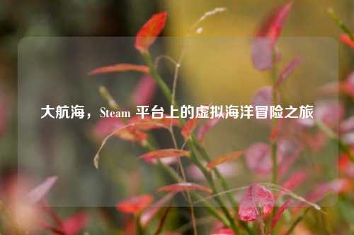 大航海,Steam 平台上的虚拟海洋冒险之旅