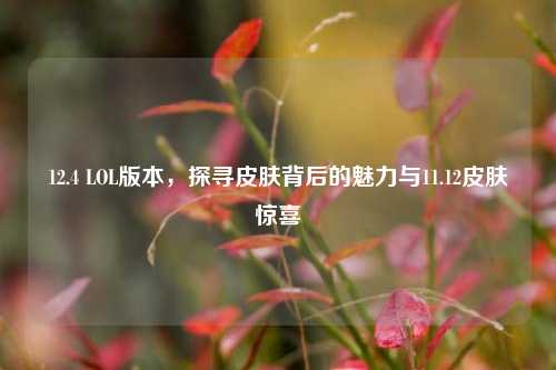 12.4 LOL版本,探寻皮肤背后的魅力与11.12皮肤惊喜