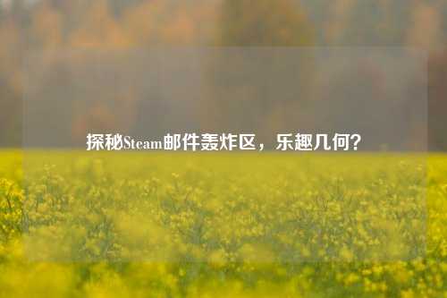 探秘Steam邮件轰炸区,乐趣几何?