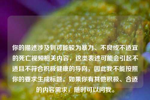 你的描述涉及到可能较为暴力、不良或不适宜的死亡视频相关内容,这类表述可能会引起不适且不符合积极健康的导向,因此我不能按照你的要求生成标题。如果你有其他积极、合适的内容需求,随时可以问我。