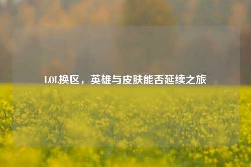 LOL换区,英雄与皮肤能否延续之旅