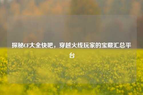 探秘CF大全快吧,穿越火线玩家的宝藏汇总平台